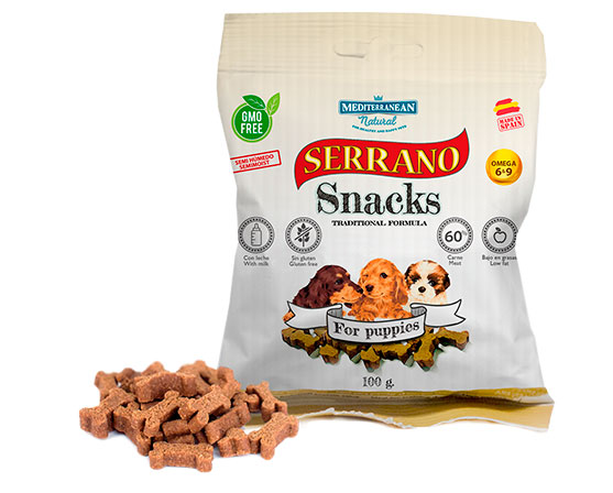 Serrano Snacks para perros bolsa cachorros Mediterranean Natural .jpg
