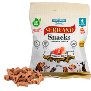 Serrano Snacks para perros bolsa jamon serrano Mediterranean Natural .jpg